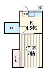 間取図画像 1K