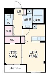 ＧＲＥＥＮ　ＰＡＲＫ　八千代緑が丘 1階1LDKの間取り