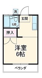 JR京浜東北・根岸線 川崎駅 バス10分 藤崎1丁目下車 徒歩5分の賃貸アパート 2階1Kの間取り