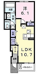間取図画像 1LDK