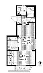 TOKYOFLAT 1LDKの間取図画像