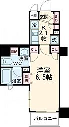 コンフォリア清澄白河トロワ 1Kの間取図画像