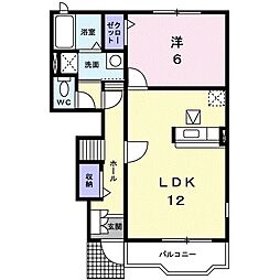 間取図画像 1LDK