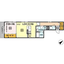 間取図画像 1LDK
