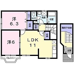 間取図画像 2LDK