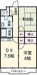 間取図画像 2DK
