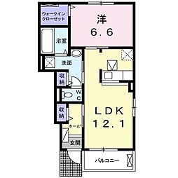 イマージュT 1LDKの間取図画像