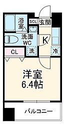 東武東上線 川越駅 徒歩3分の賃貸マンション 3階1Kの間取り