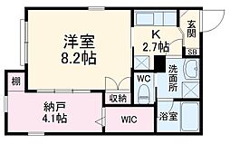 JR相模線 南橋本駅 徒歩2分の賃貸マンション 1階1SKの間取り
