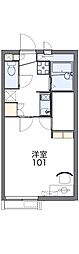 レオネクスト泉 1Kの間取図画像