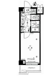 西武新宿線 野方駅 徒歩11分の賃貸マンション 4階1Kの間取り