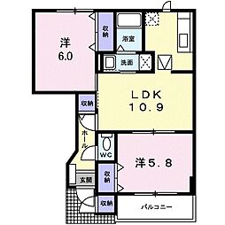 間取図画像 2LDK