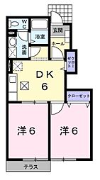 間取図画像 2DK