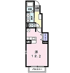 プラシード　ＴＡＫＡ 1階ワンルームの間取り