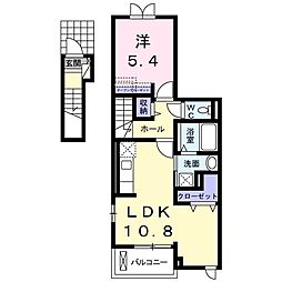 神宮寺 1LDKの間取図画像