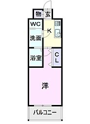 S-RESIDENCE名駅南 9階1Kの間取り