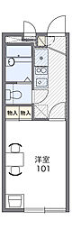 レオパレスREINA 1Kの間取図画像