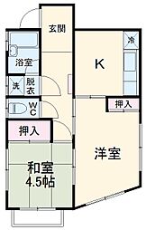 間取図画像 2DK