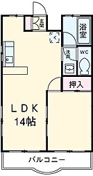 石橋ビル 1LDKの間取図画像