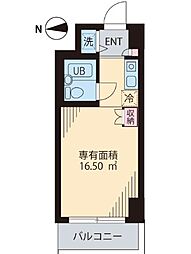 ウィンベルソロ大森西NO1 ワンルームの間取図画像