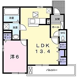 間取図画像 1LDK