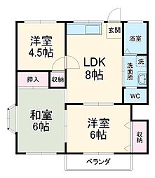 JR京浜東北・根岸線 川崎駅 バス12分 浅田小学校下車 徒歩1分の賃貸アパート 1階3DKの間取り