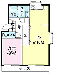 間取図画像 1LDK