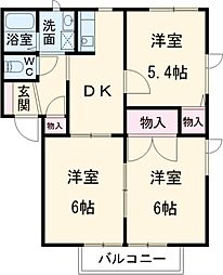 リヴィエールA 3DKの間取図画像