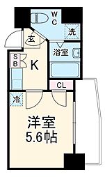 JR京浜東北・根岸線 鶴見駅 徒歩6分の賃貸マンション 2階1Kの間取り
