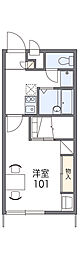 レオパレスボヌール 1Kの間取図画像