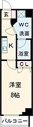スパシエグランス練馬武蔵関 1Kの間取図画像