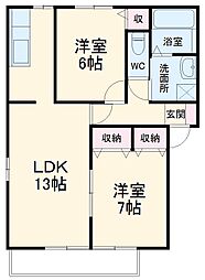 間取図画像 2LDK