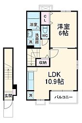 間取図画像 1LDK