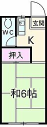 間取図画像 1K