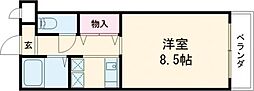 JR東海道・山陽本線 向日町駅 徒歩7分の賃貸マンション 1階1Kの間取り