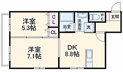 間取図画像 2LDK