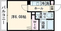 ｒａｐａ堀切菖蒲園 2階1Kの間取り