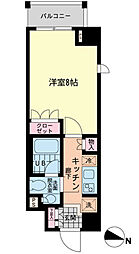 エスティメゾン赤羽 5階1Kの間取り