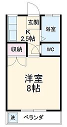 伊藤コーポ　Ａ 1階1Kの間取り