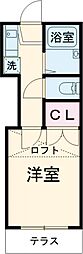 クレール碑文谷 1Kの間取図画像