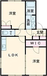 ＬＥＧＡＣＹ 1階2LDKの間取り