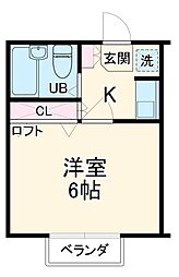 間取図画像 1K