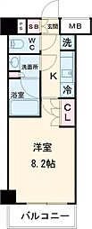 ルフォンプログレ中野富士見町 1Kの間取図画像