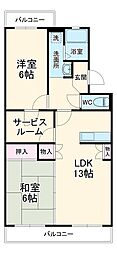 間取図画像 2SLDK