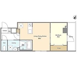 ＬＯＣ’Ｓ赤羽志茂 2階1LDKの間取り