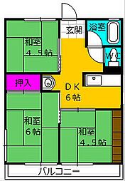 間取図画像 3DK