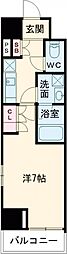 ＴＬＲレジデンス町田 4階1Kの間取り