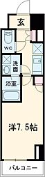 ＴＬＲレジデンス町田 15階1Kの間取り