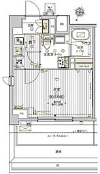 VALESIA東十条CITY 7階1Kの間取り