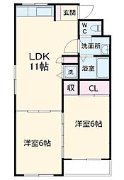 間取図画像 2LDK